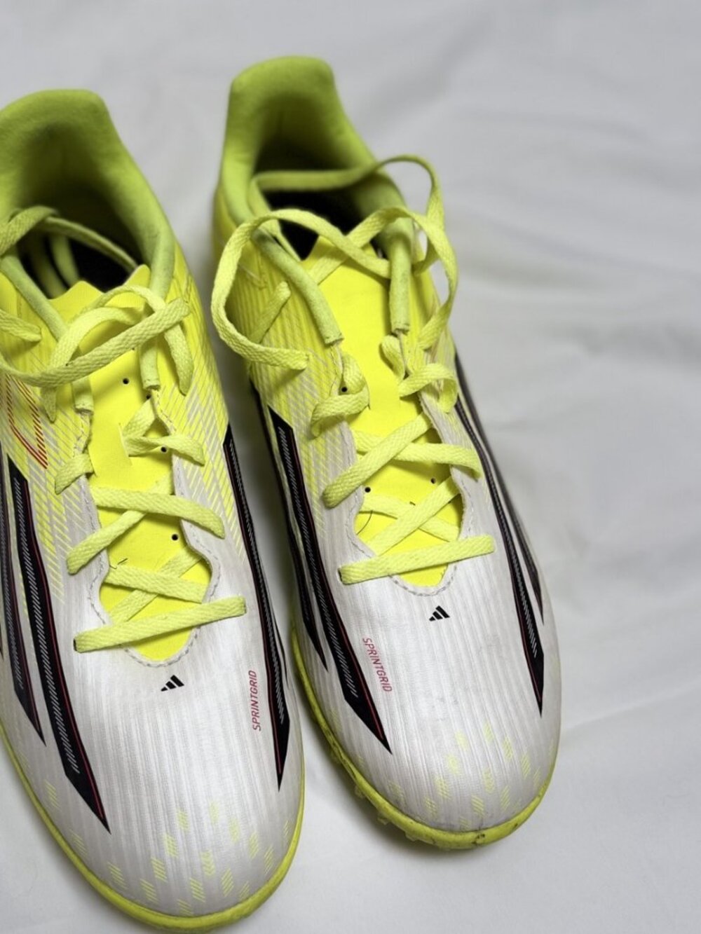 Adidas F50 Turf Soccer Shoes Neon Yellow White US 10.5